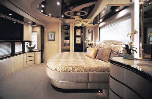luxury tour bus interior